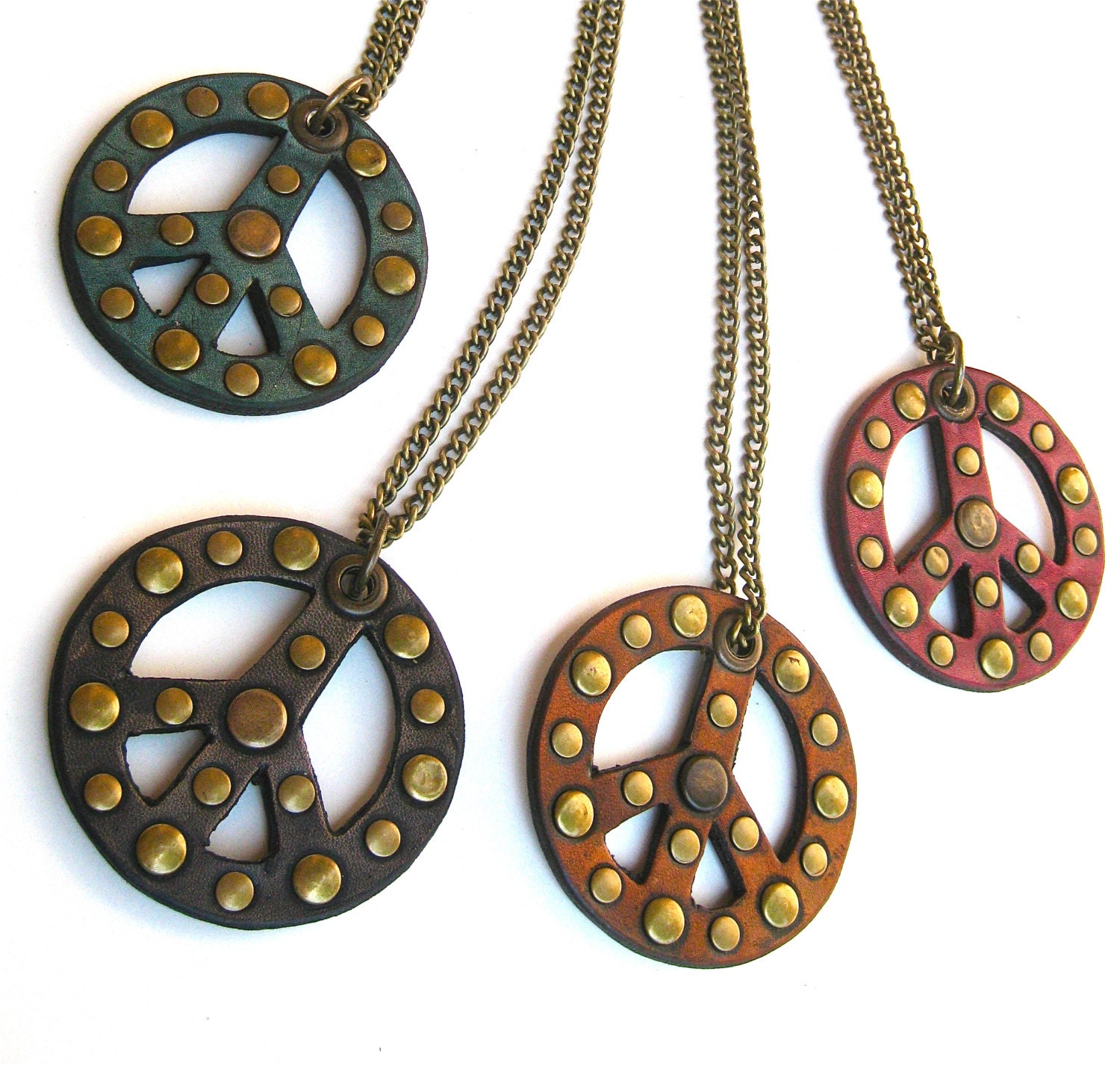 Peace Sign Pendant and Chain