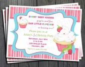 Cupcake Birthday Invitation - FREE Thank You Card included Il_170x135