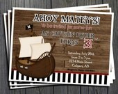 Pirate Birthday Invitation - Includes FREE Thank You Card Il_170x135