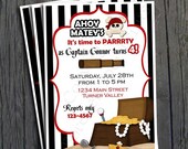 Pirate Birthday Invitation - FREE Thank You Card included Il_170x135