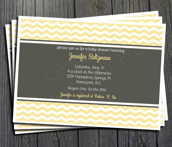Unisex Baby Shower Invitation - Includes FREE Thank You Card Il_570xn