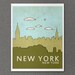 New York 8x10 / Nursery Decor, Art Poster, Typography Print, NYC, City Skyline, Giclee, Kids Room, Travel Theme, Map, Digital Print, Loft