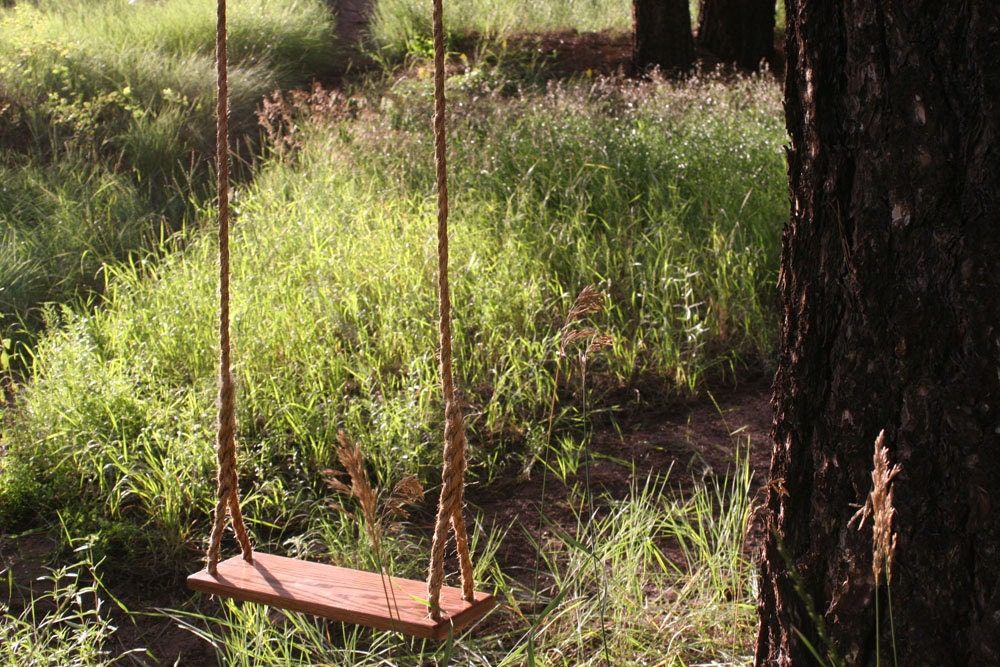 Wooden Rope Tree Swing - Garden Swing -25ft. - Made in USA