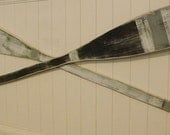 Long Oar Paddle Sign Nautical Beach House Lake Cottage Decor Wall Art