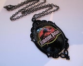 Jurassic Park cameo necklace