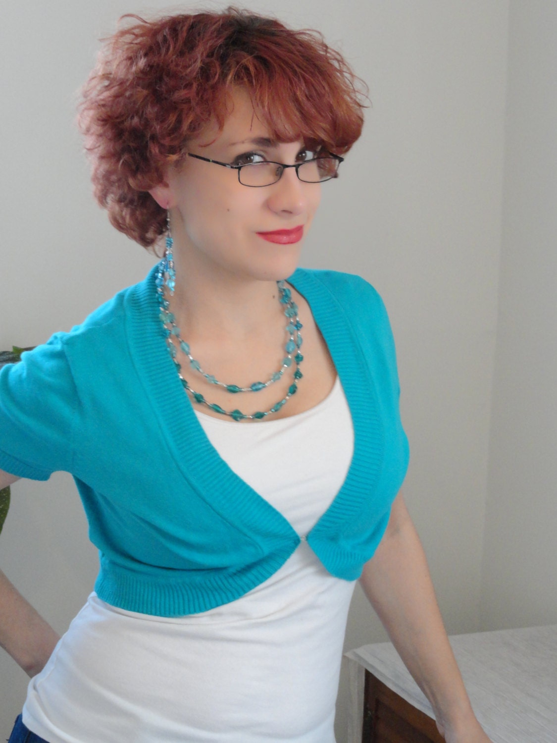 Azure Aura Necklace and Earring Set