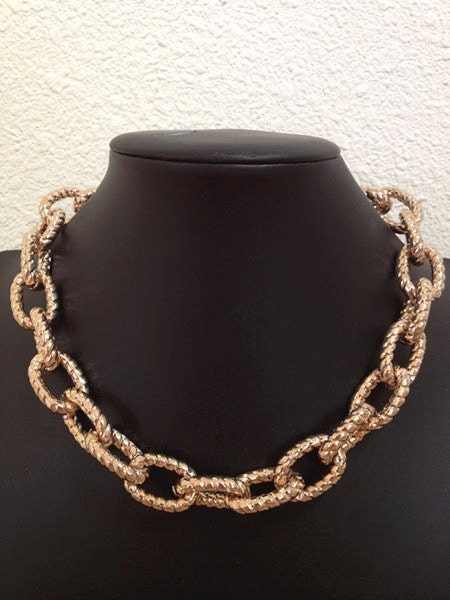 Samba, Large Chunky Gold Chain, Rose Gold color
