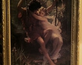 Springtime (Paint on Canvas Reproduction) by Pierre Auguste Cot  (French, Bédarieux 1837 1883 Paris)