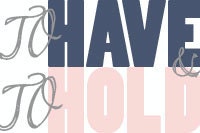 To Have and To Hold NAVY Printable Graphic