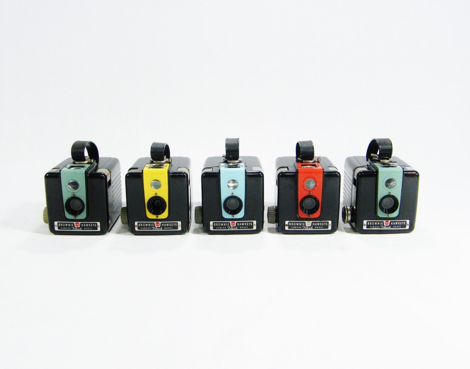 one Vintage Jade Green Kodak Camera Upcycled