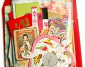 Large Scrap Chinese paper pack - New and Vintage paper ephemera, paper scraps (Lot 4)