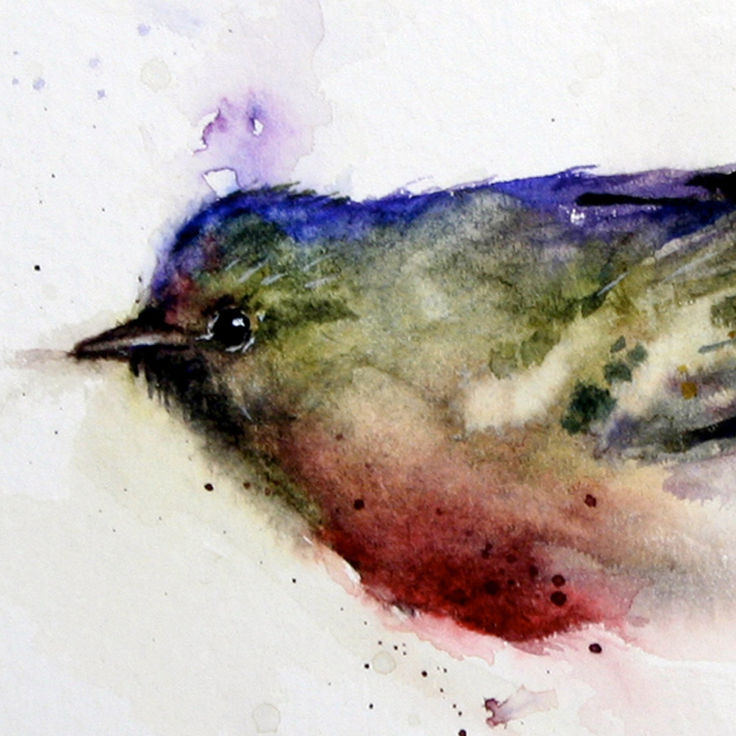 SONGBIRD Original Watercolor Painting by Dean Crouser