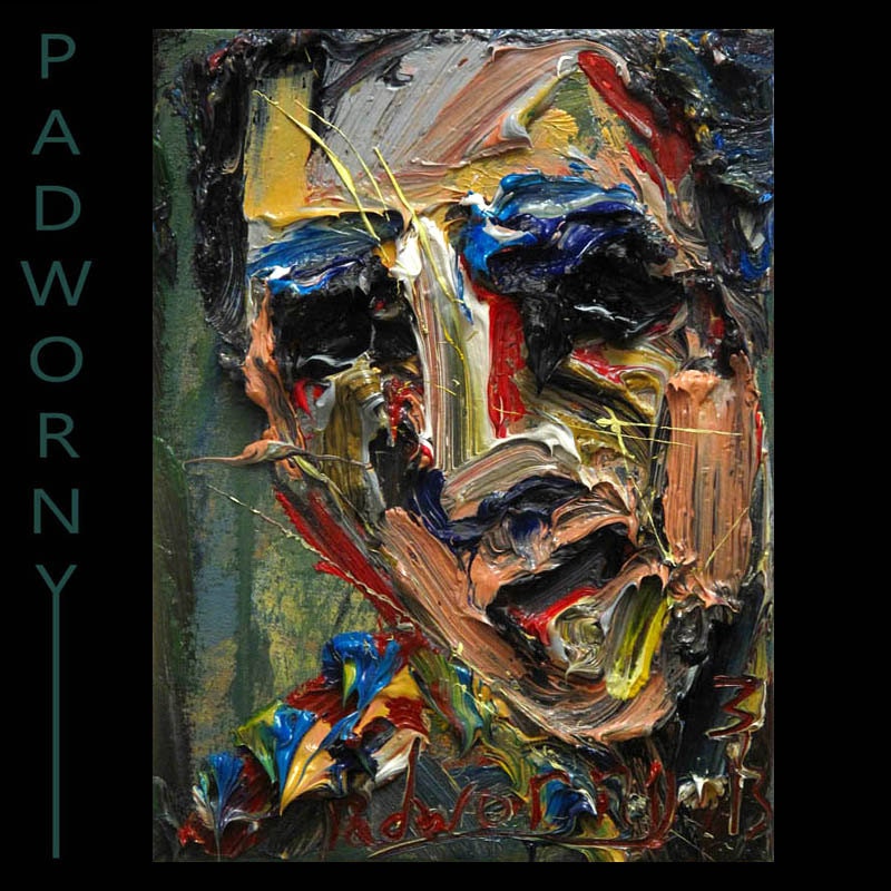 Oil Paint on Gallery Wrapped Stretched Canvas 12 by 9 by 3/4 in. / Original Oil Painting Unique Expressionist Art Outsider Dude Thick