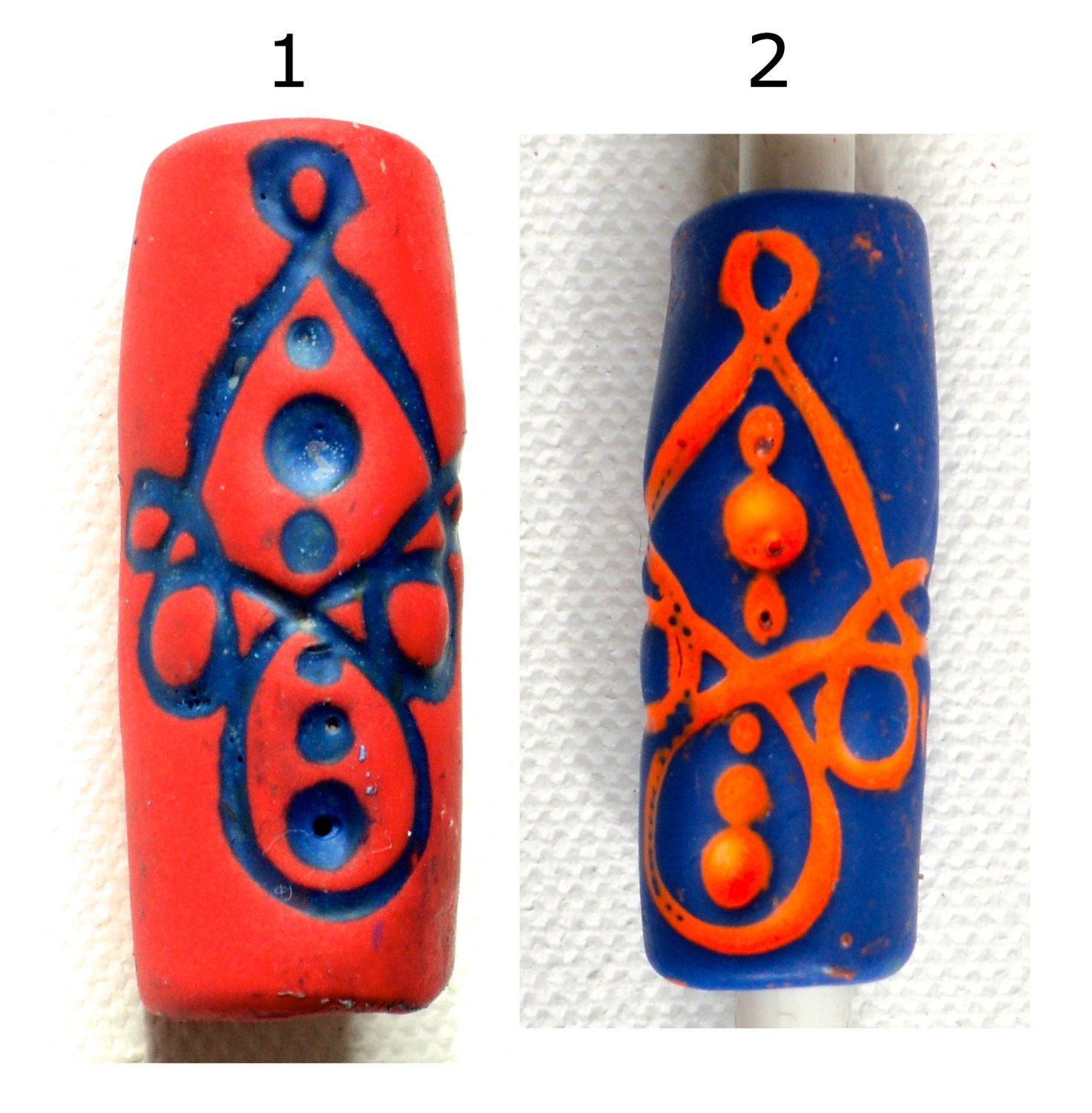 select color: mandala dread bead tube