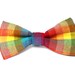 Calvin Multicolour Check Cat Bow Tie
