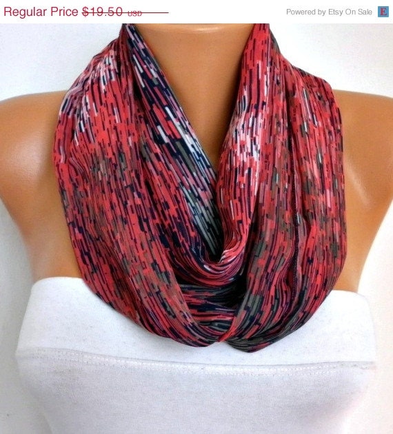 BIG SALE Line - Infinity Scarf Shawl Circle Scarf  Loop  Scarf Gift -fatwoman