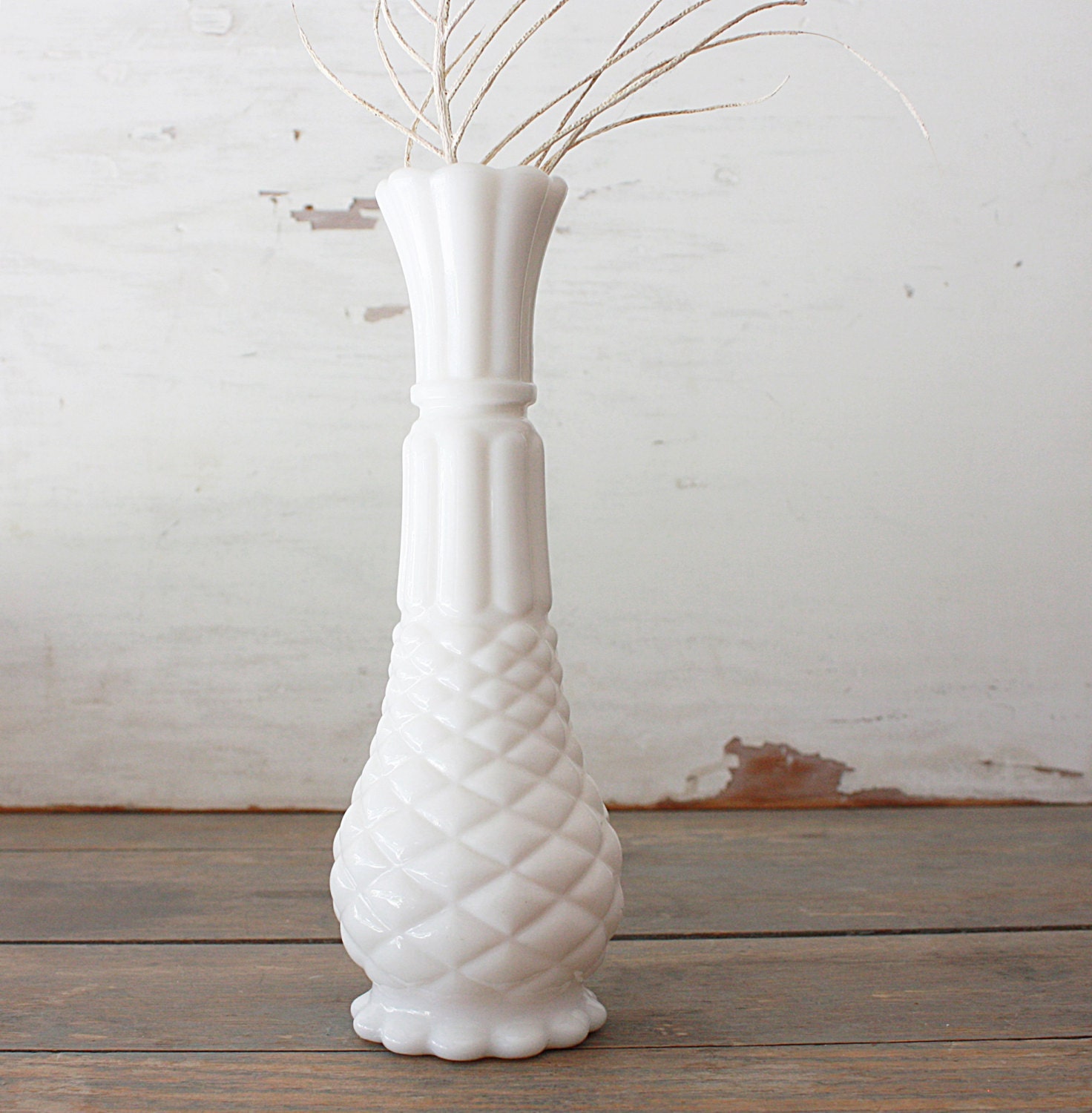 Vintage Milk Glass Vase