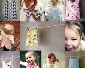 The Mash Up Reversible Pinafore, (Sizes 3mo - 6yr)