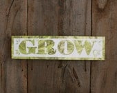 Grow -  Original Silk Art on Canvas
