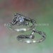 KIJANI Single Leaf - Engagement Ring, Wedding Band Set in Sterling Silver with White Sapphire