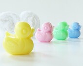 30 BULK MINI DUCKY Soaps - Choose Scent & Color, duck, duckie, diy party favors, baby shower, natural, handmade, glycerin, birthday, kids