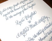 Letterpress Wedding Invitation--"Anna"