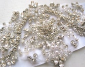 Art Deco Crystal Beaded Bridal Sash