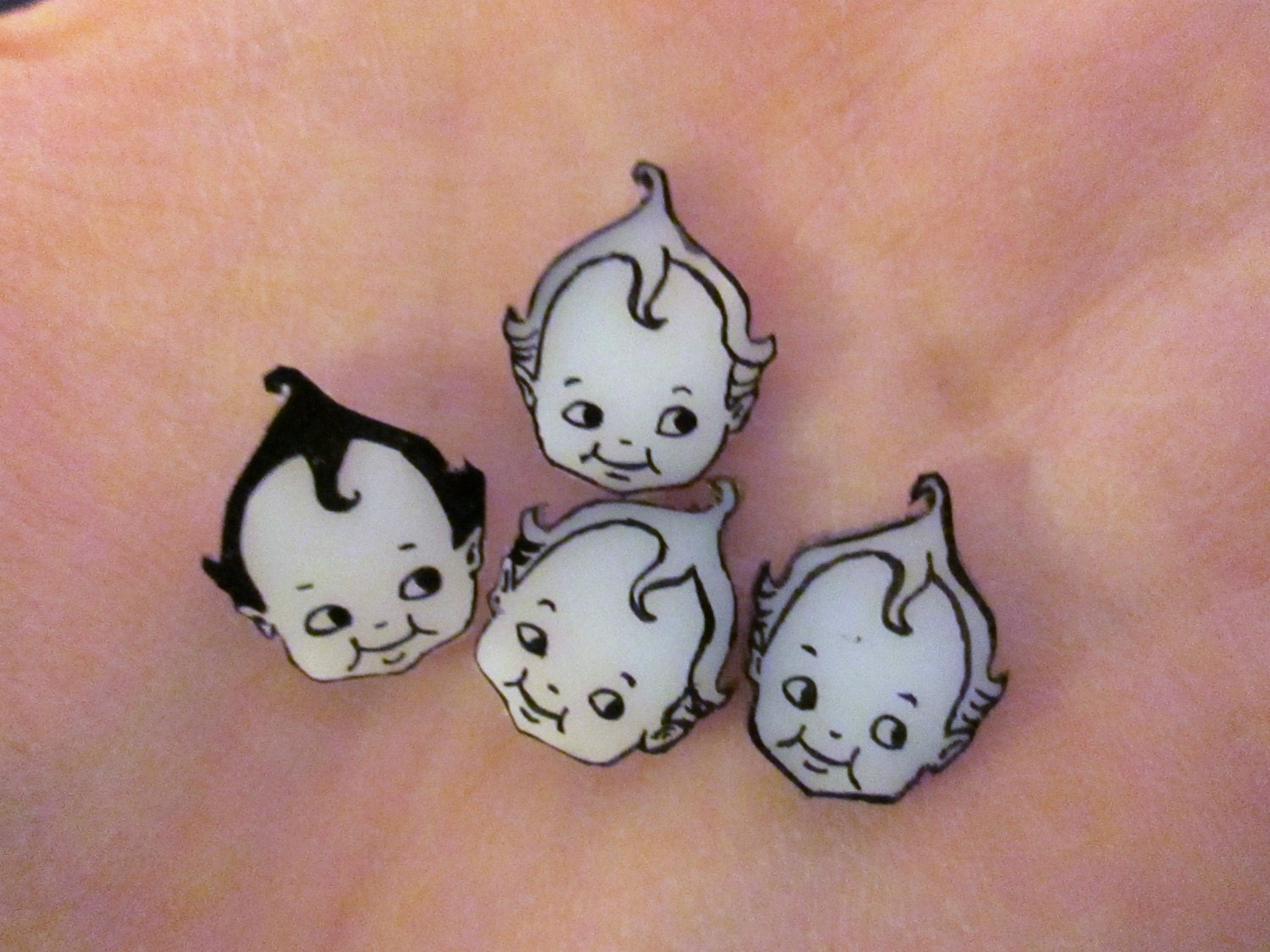 Kewpie Cupie Post Earrings Pair - Made to Order