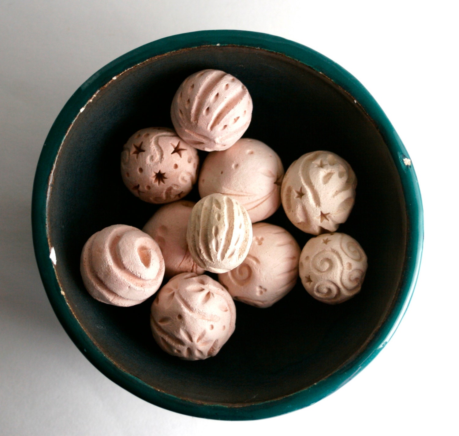 Small Sculpture Ball to Texture Clay Set of Two RANDOM Tools For Ceramics Pottery Polyclay