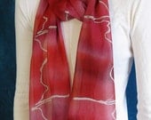Heartbeat Silk Chiffon Scarf - ekg pattern