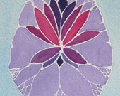 Lavender Lotus Brain 2 -  original watercolor painting