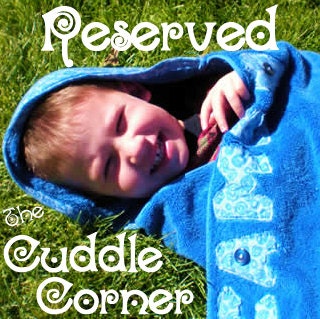 Reserved listing for janeenfelix2 - 5 Personalized Hooded Towels