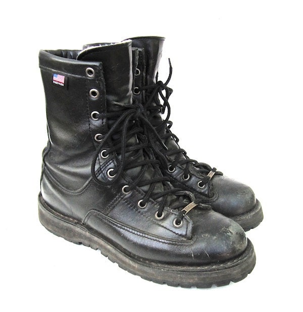 Danner Black Punk Lace Up Boots for Women Size 8