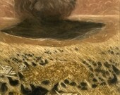 Island Grass in Weather - Mezzotint