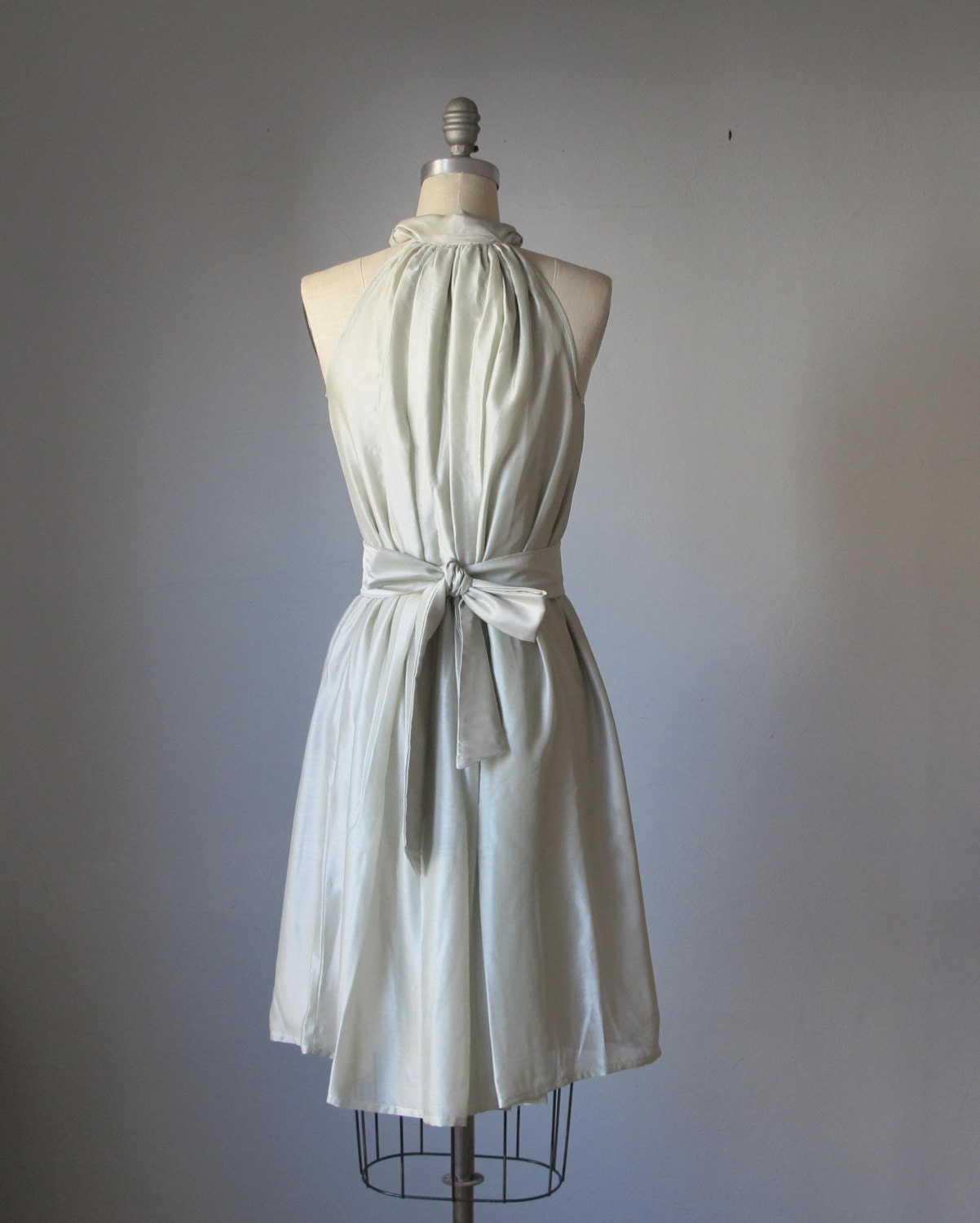 Dress Romantic Bridesmaids Wedding Dreamy Misty Aqua blue / pale mint green Soft Heavenly Chiffon