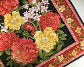 Floral Wall Hanging or Table Runner fabric from Timeless Treasures Lotus line