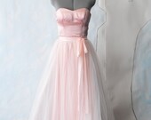 Custom wedding gown-Florence Tulle A-line sweetheart full length dress-made to order in ivory, blush or champagne