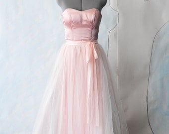Custom wedding gown-Florence Tulle A-line sweetheart full length dress-made to order in ivory, blush or champagne