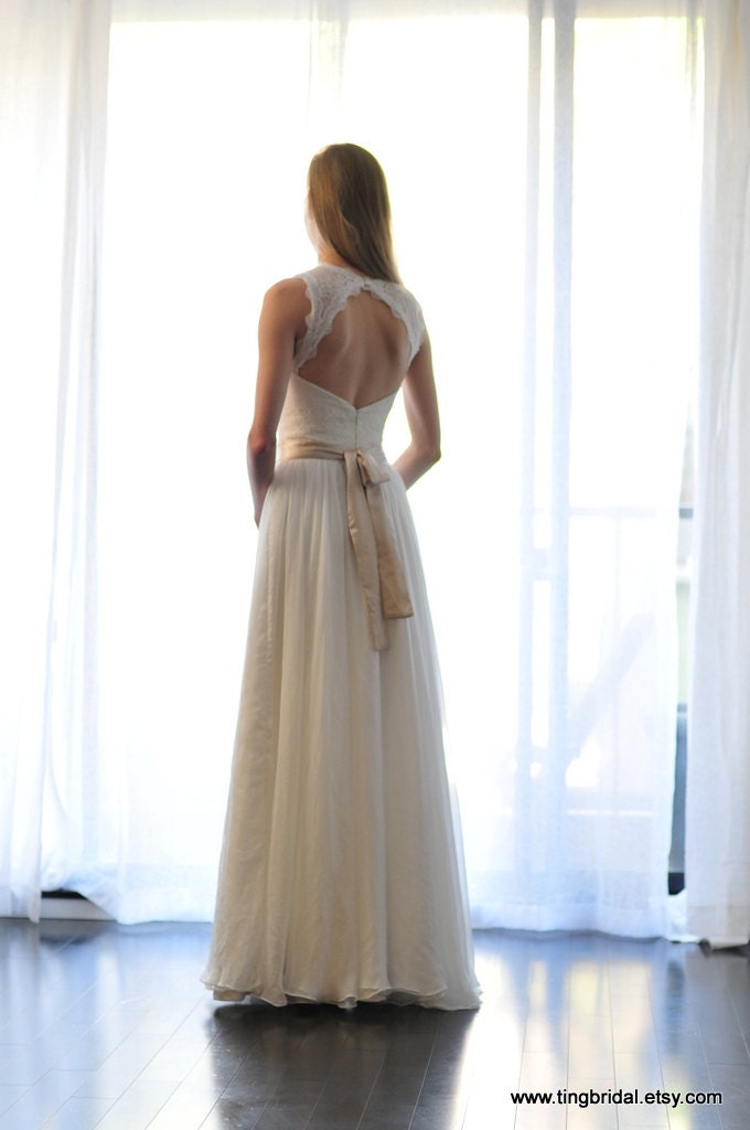 Custom Wedding Dress-Meredith Gown-Made to order in ivory, blush or champagne