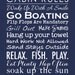 Subway Art Lake House Family Rules Poster Print - Cabin, Lake or Beach House - Housewarming Gift - Hostess Gift 11"x14"