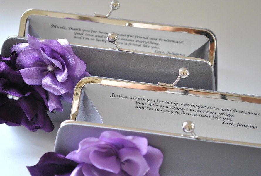 Add-on Personalized message inside of your clutch - Monogram Clutch
