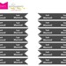 DIY Printable Just Married Straw/Stirrer Flags