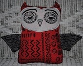 fly away, mr. owl one of a kind owl pillow