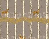 TIMBER & LEAF - Fawn in Birch Grey - Sarah Watts for Blend Fabrics - 1 Yard
