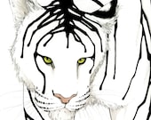 Made to Order - Tigerwith Wet Ink giclee print
