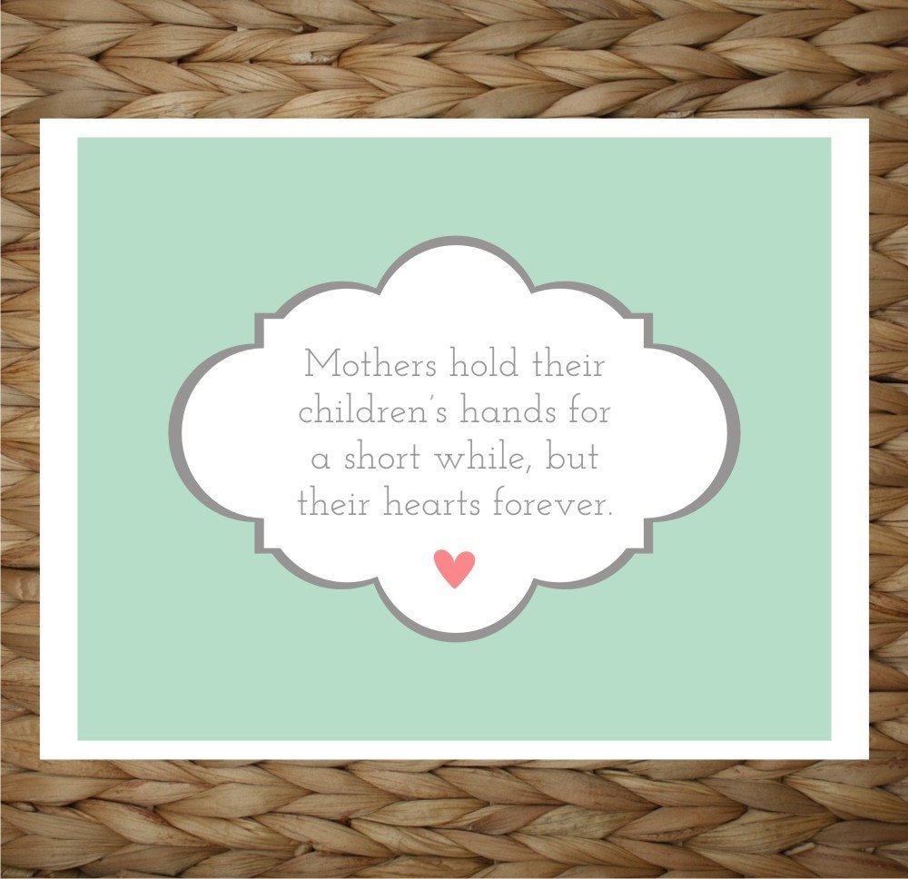 Unique Mother's Day Gift - Modern Mom Wall Art -  8x10 printed wall decor - original design by a drop of golden sun