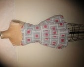Alice Red Rose Grey Bricks SweetHeart Strapless Mini Dress