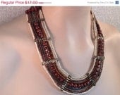 HOLIDAY SALE Vintage Natural Beaded Necklace