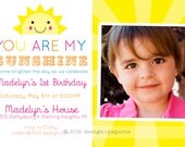 You Are My Sunshine Invitation - Printable Invitation by 505 Design Paperie Il_170x135