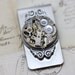 Money Clip Steampunk Vintage Victorian Scroll Bulova - OOAK - Man Mad Men - Antique Clockwork - Handmade by Inspired by Elizabeth